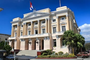 A view of Emilio Bacardi museum in Santiago de Cuba, Cuba